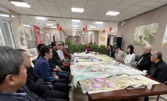 画家曹桂琴来博州书画院美术馆访问交流